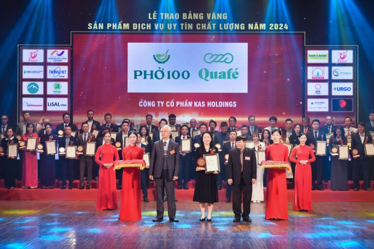 “Phở nhân sâm” KAS Holdings được Hiệp hội Bảo vệ Người tiêu dùng Việt Nam vinh danh Top 10 Doanh nghiệp